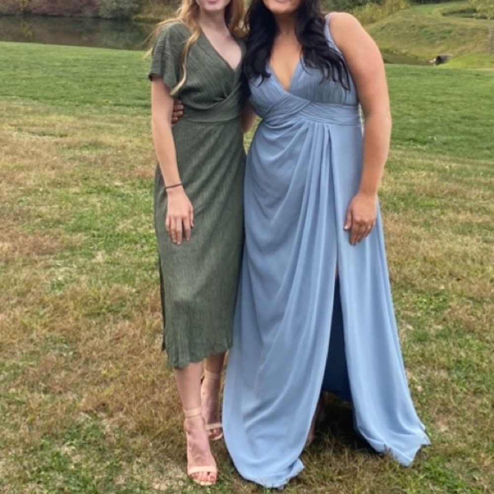 All In Favor midi dress, olive green.